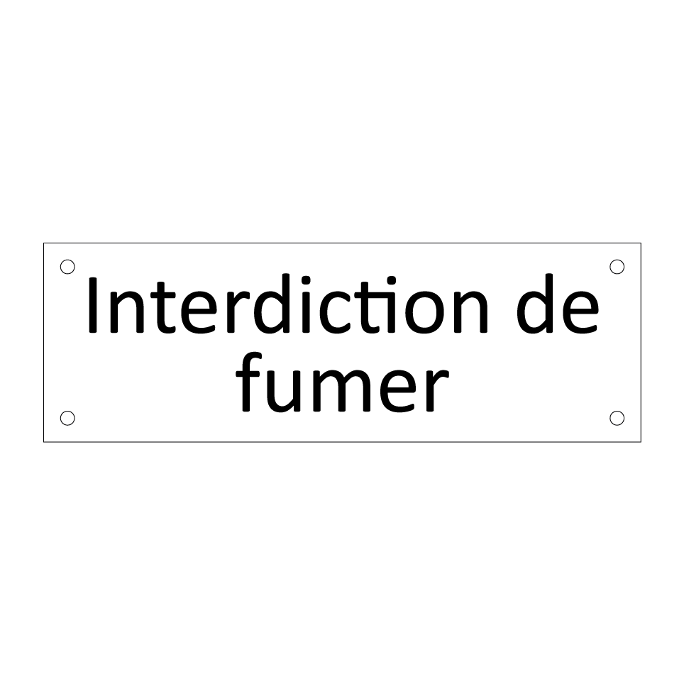 Interdiction de fumer