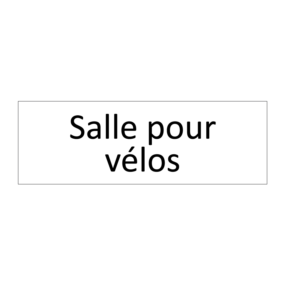 Salle pour vélos