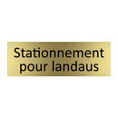 Stationnement pour landaus