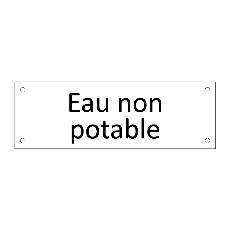 Eau non potable