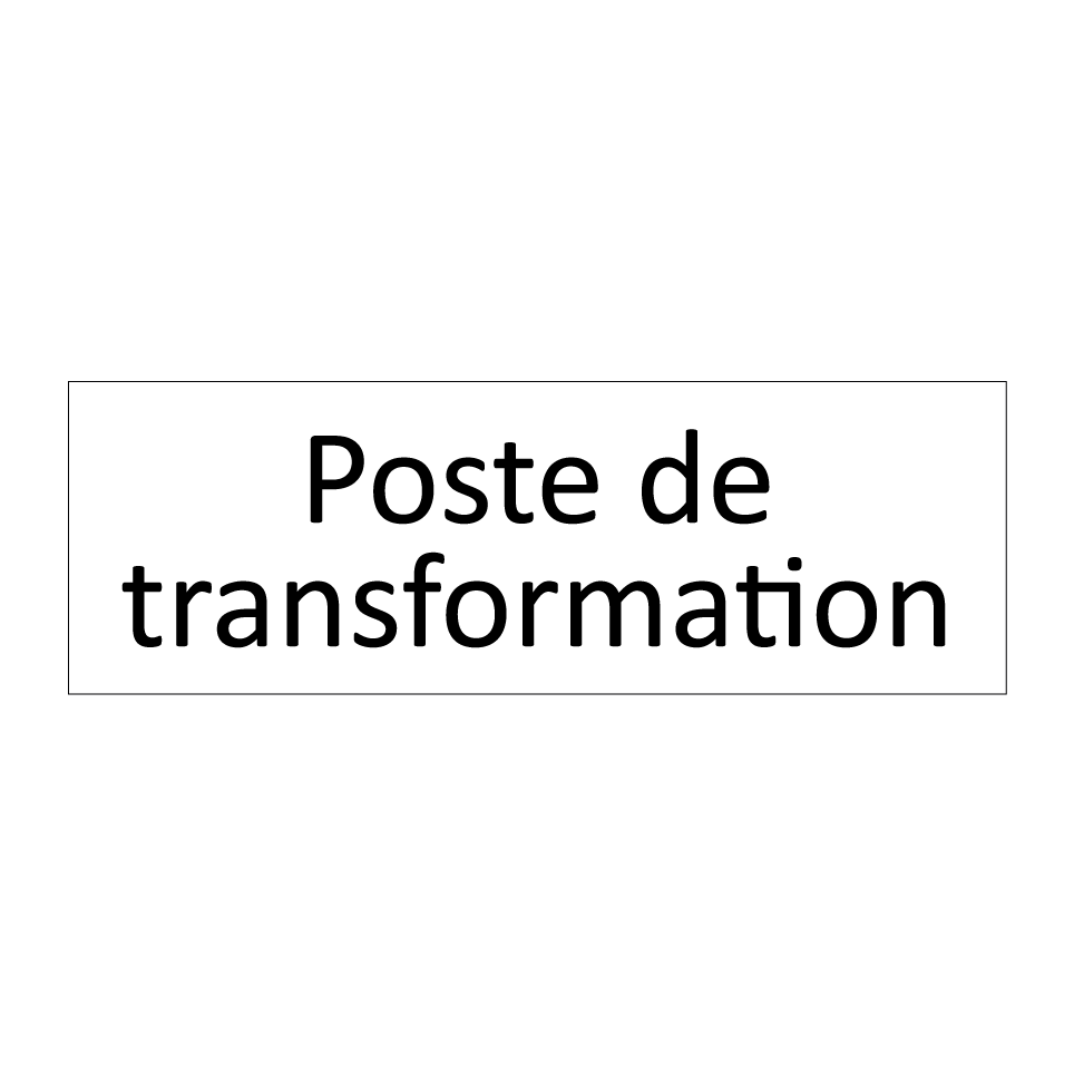 Poste de transformation