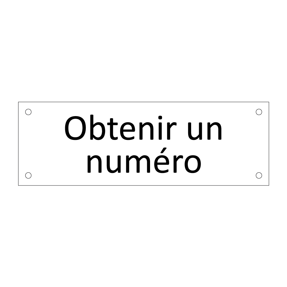 Obtenir un numéro