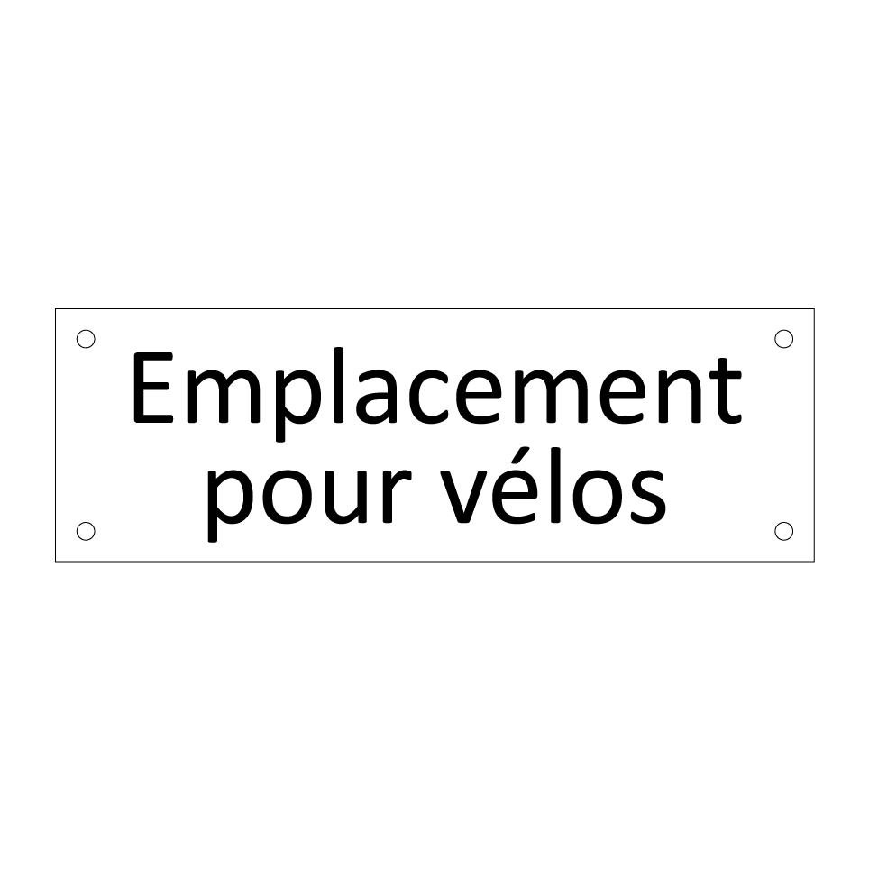 Emplacement pour vélos
