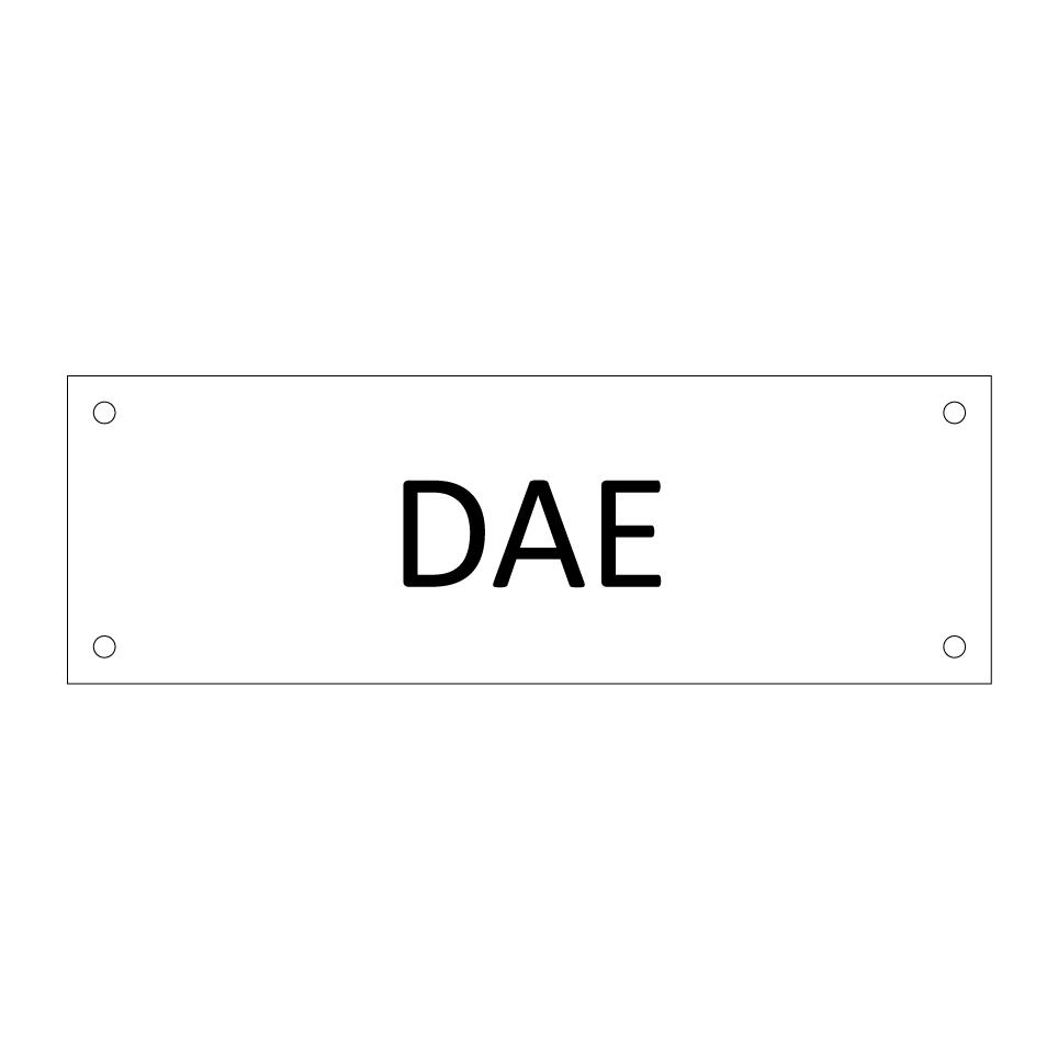 DAE & DAE & DAE