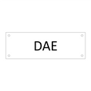 DAE & DAE & DAE
