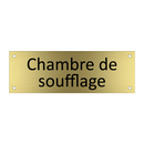 Chambre de soufflage