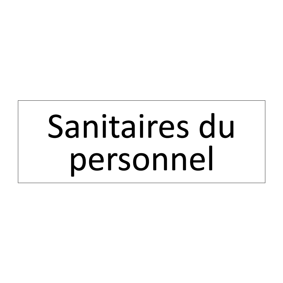 Sanitaires du personnel