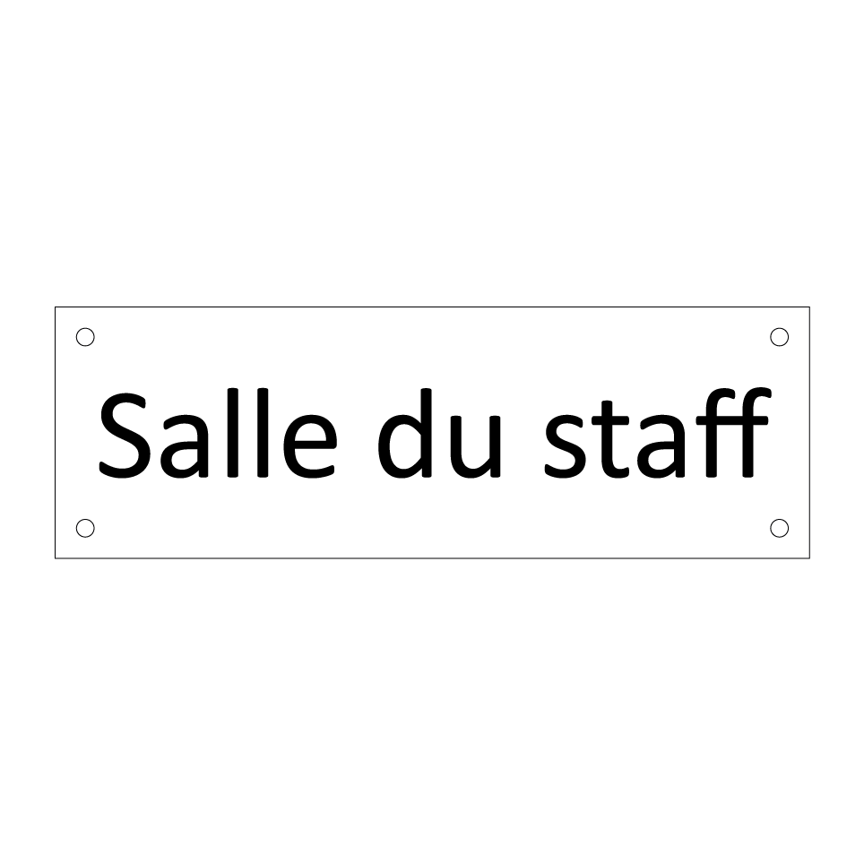 Salle du staff