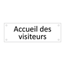 Accueil des visiteurs