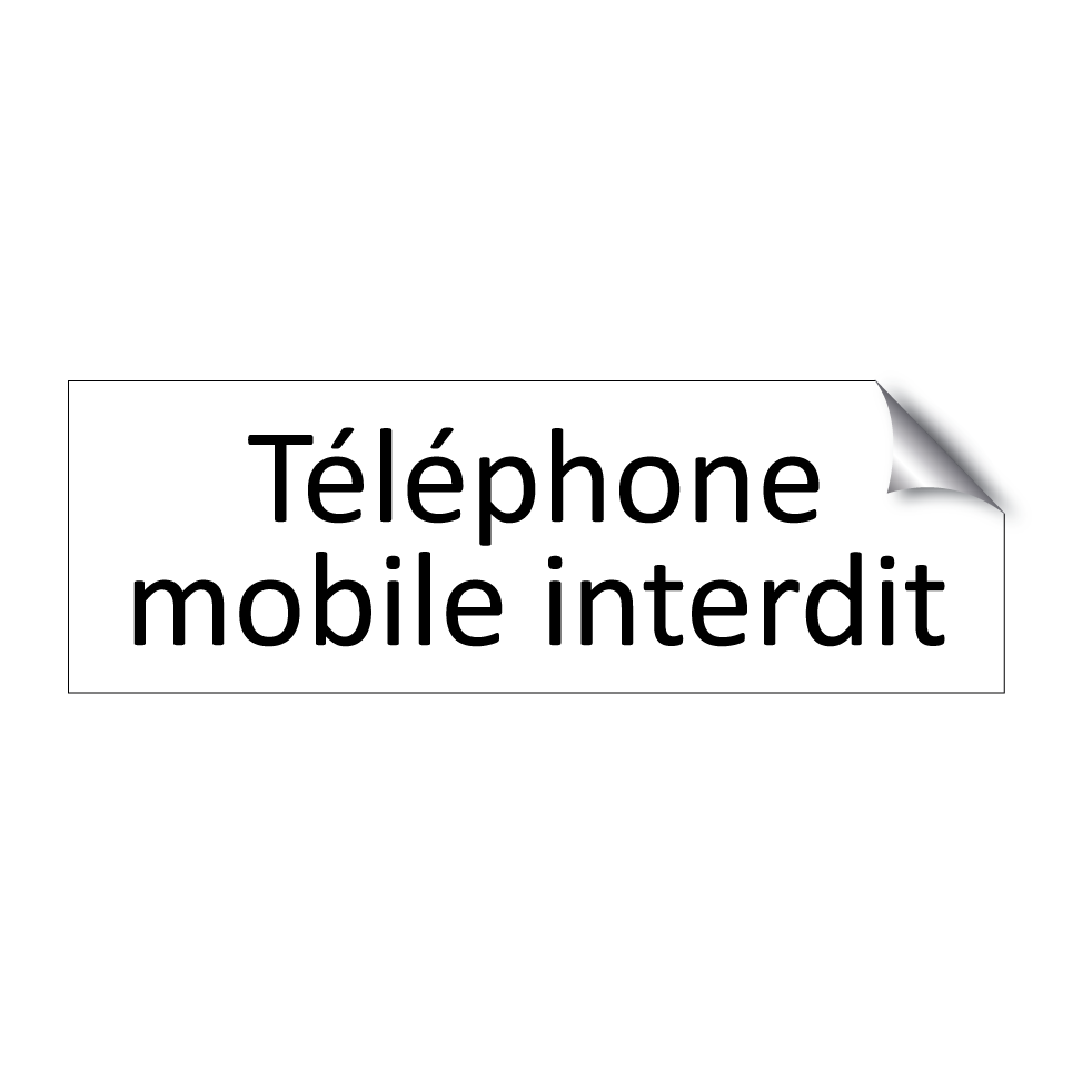 Téléphone mobile interdit