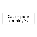 Casier pour employés
