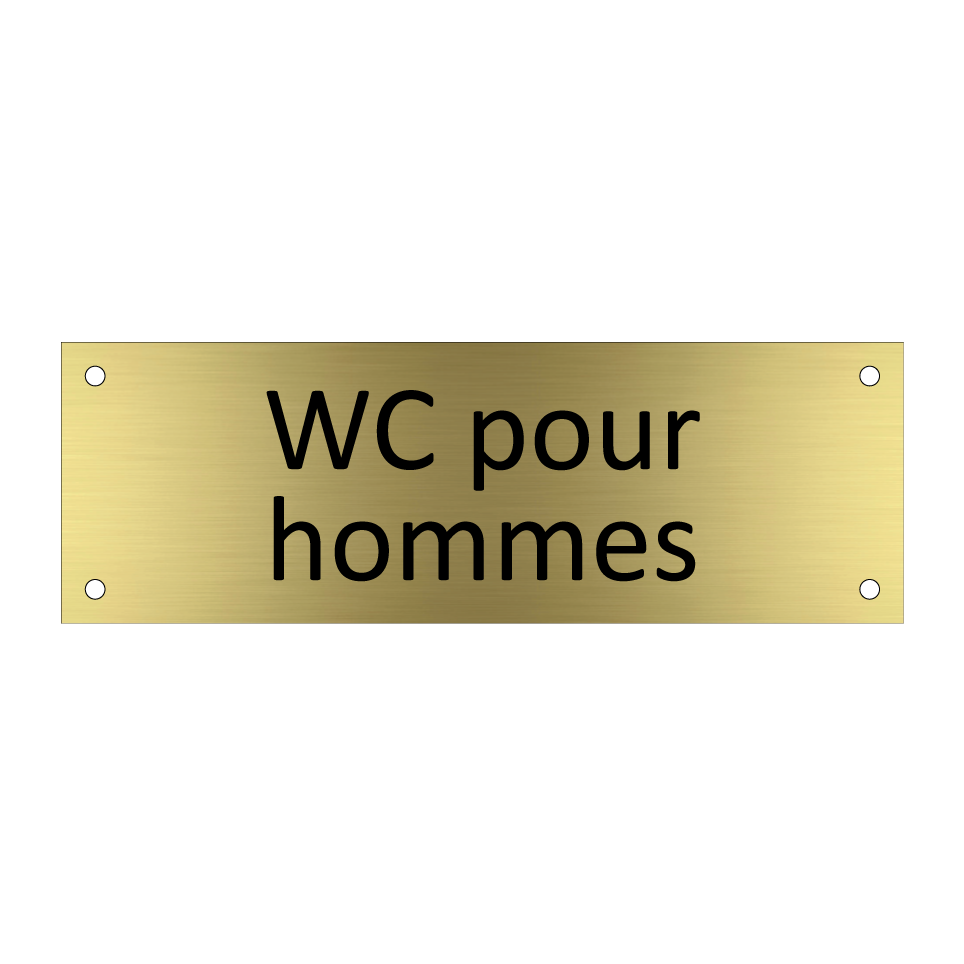 WC pour hommes