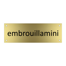embrouillamini & embrouillamini & embrouillamini