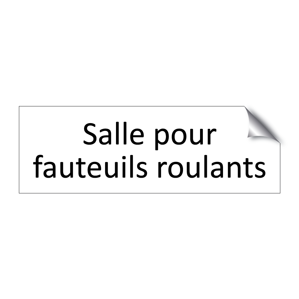 Salle pour fauteuils roulants