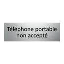 Téléphone portable non accepté