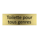 Toilette pour tous genres