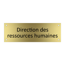 Direction des ressources humaines