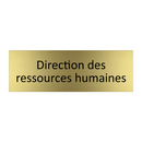 Direction des ressources humaines