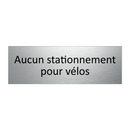 Aucun stationnement pour vélos