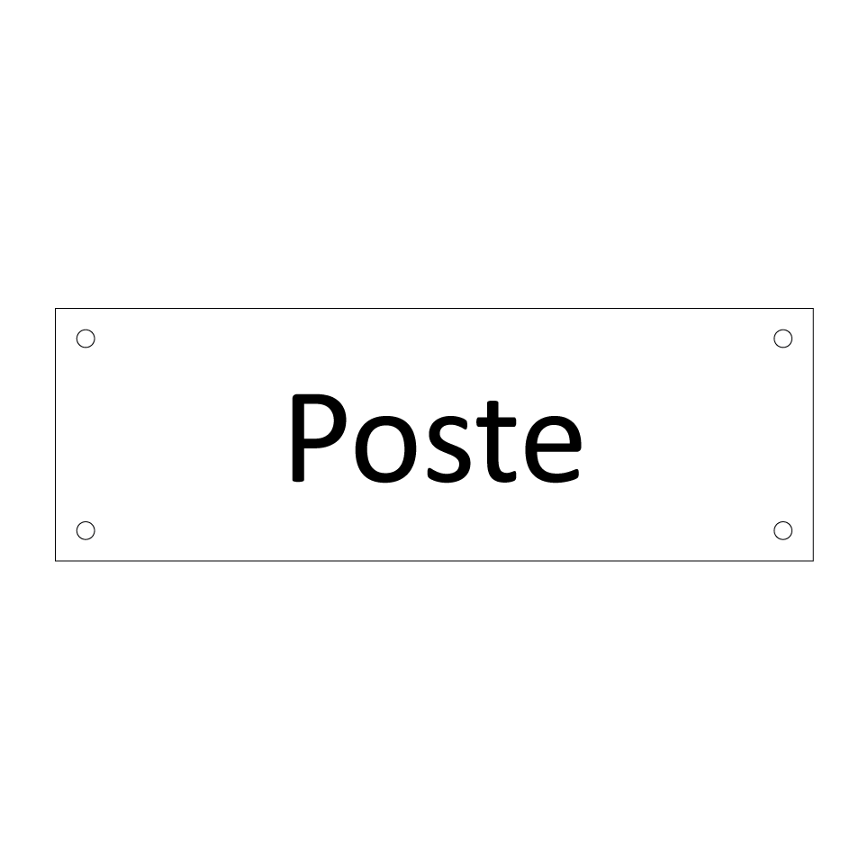 Poste & Poste & Poste