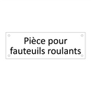 Pièce pour fauteuils roulants
