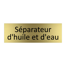 Séparateur d'huile et d'eau
