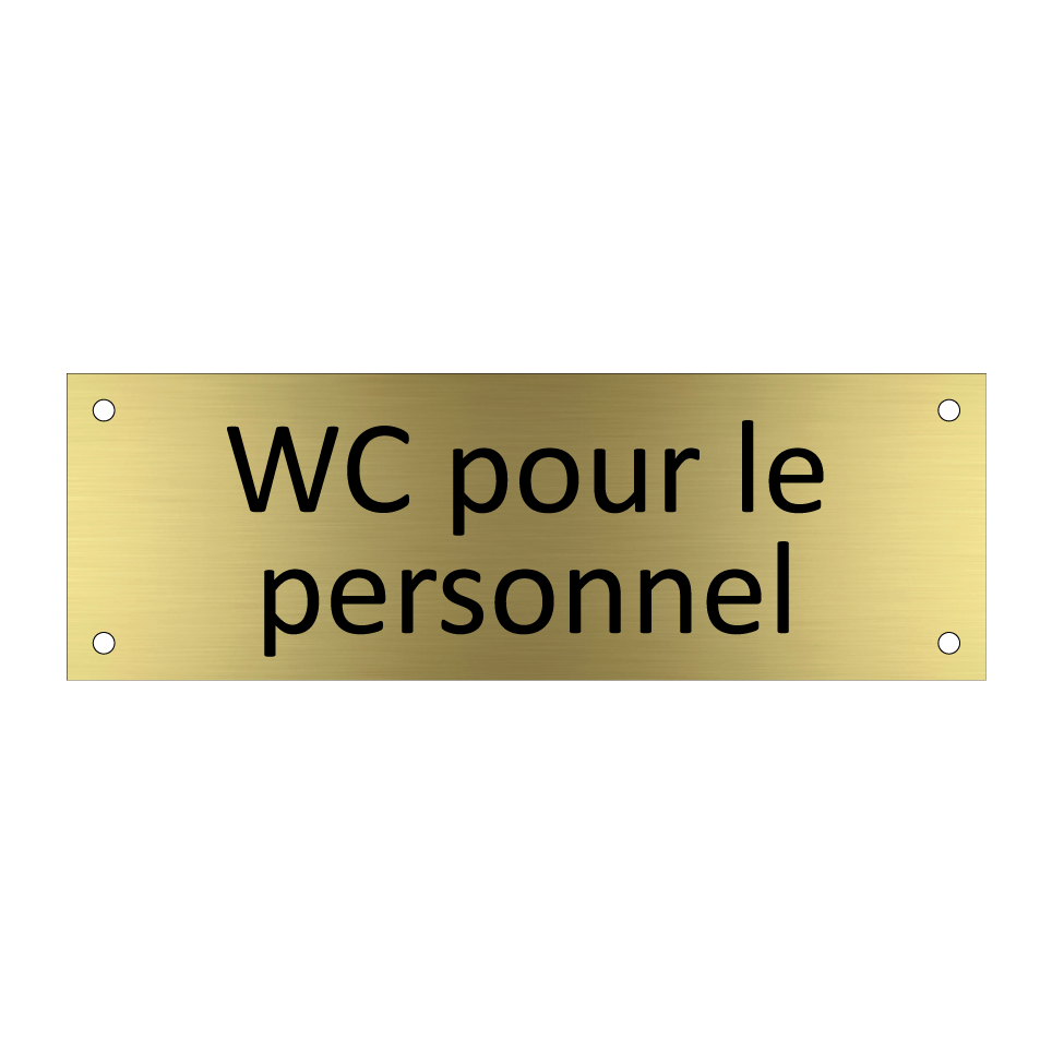 WC pour le personnel