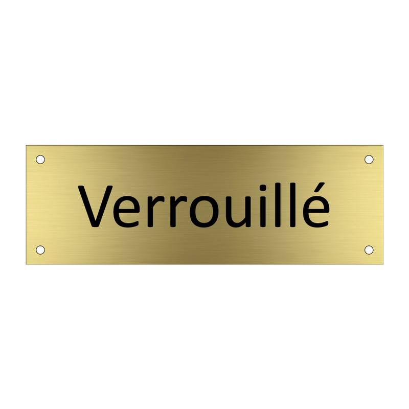 Verrouillé & Verrouillé & Verrouillé
