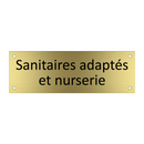 Sanitaires adaptés et nurserie