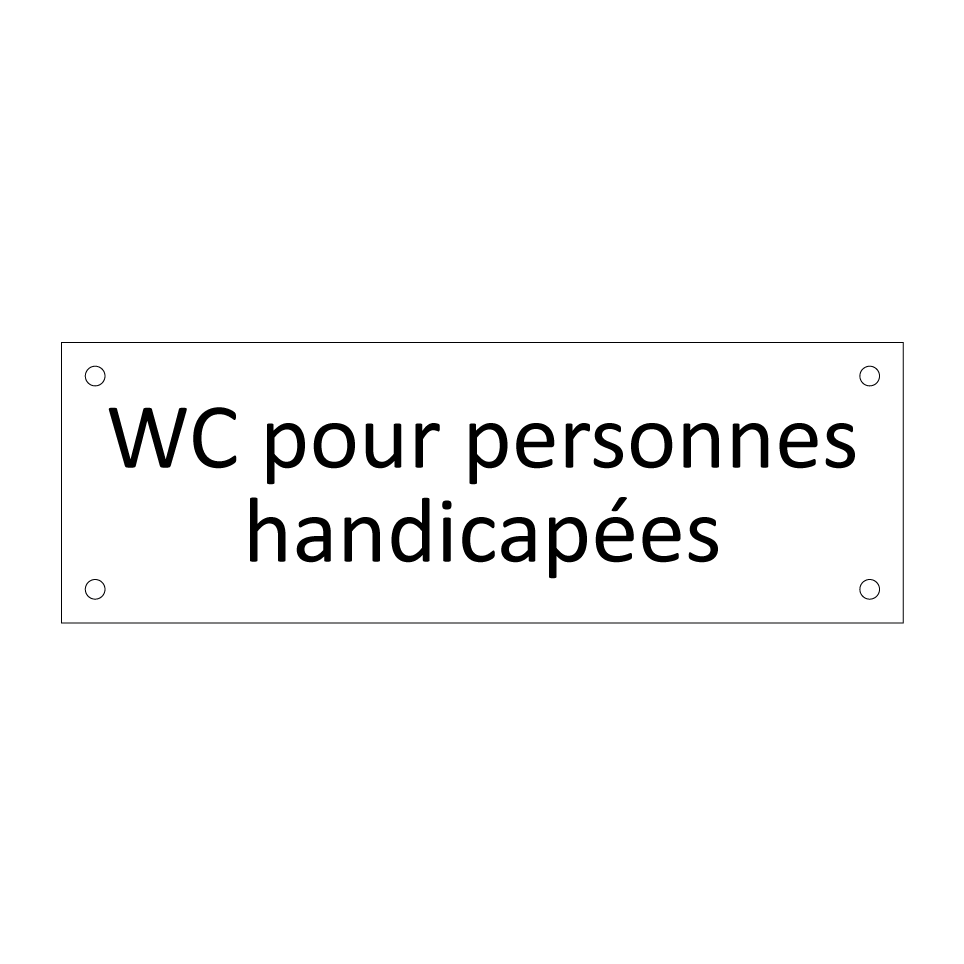 WC pour personnes handicapées
