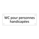 WC pour personnes handicapées