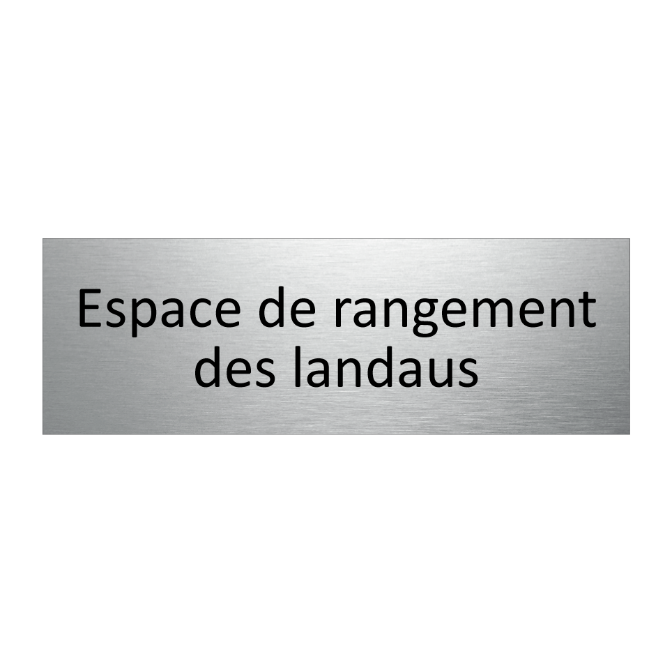 Espace de rangement des landaus