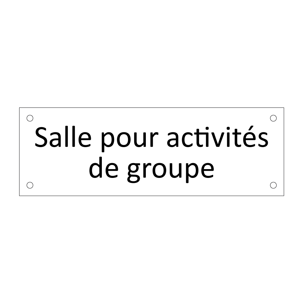Salle pour activités de groupe