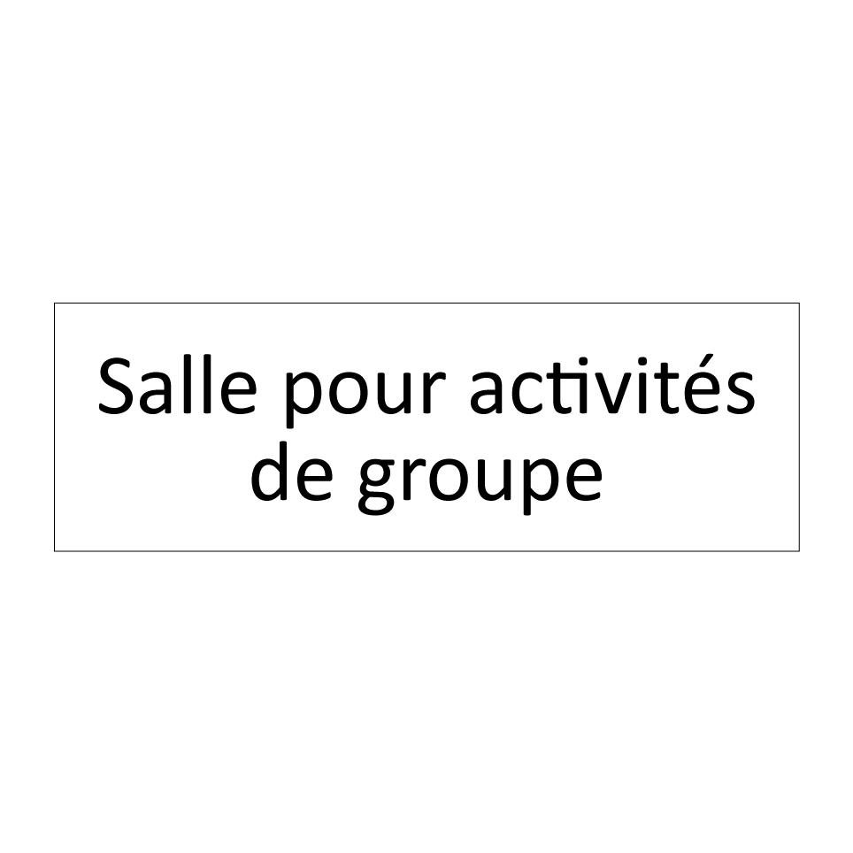 Salle pour activités de groupe