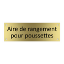 Aire de rangement pour poussettes