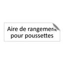 Aire de rangement pour poussettes
