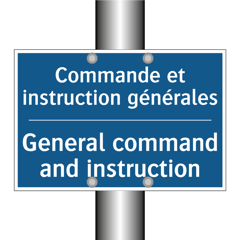 Commande et instruction générales /.../ - General command and instruction /.../
