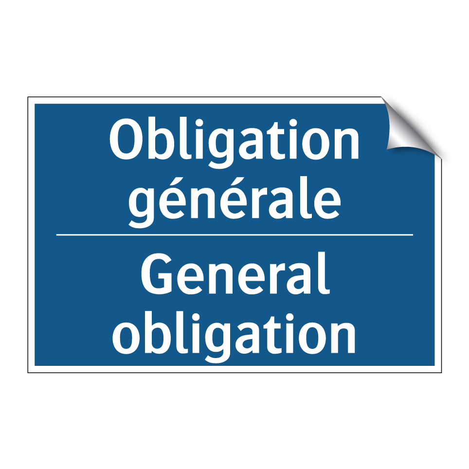 Obligation générale - General obligation