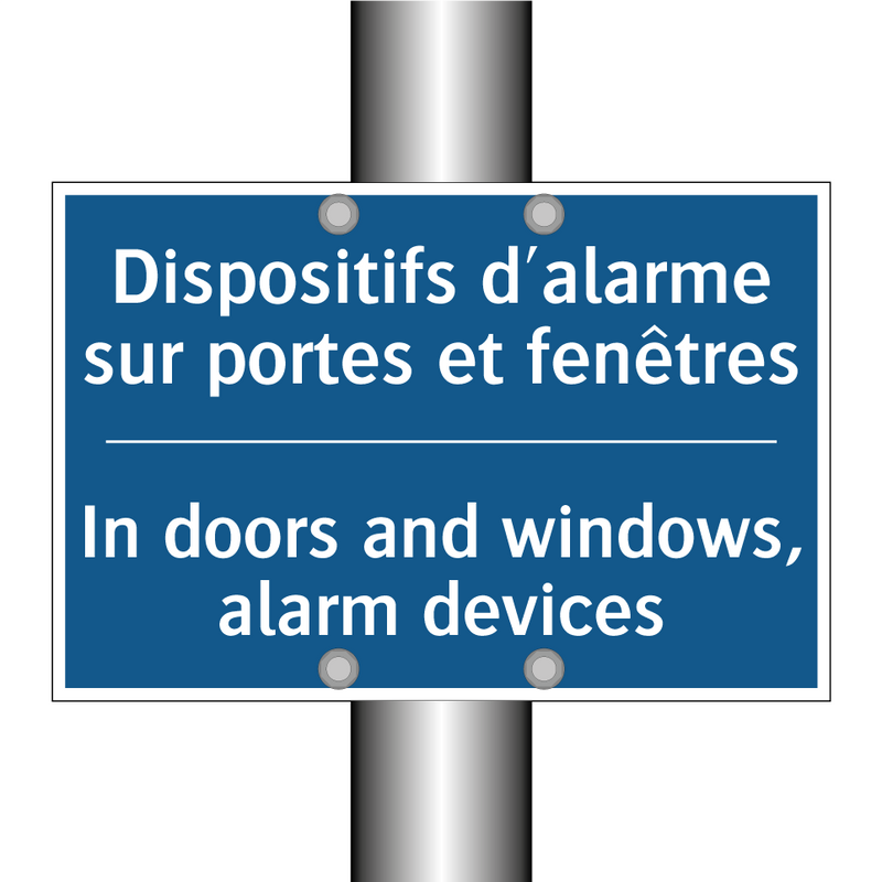 Dispositifs d'alarme sur portes  /.../ - In doors and windows, alarm devices /.../