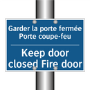 Garder la porte fermée Porte coupe-feu /.../ - Keep door closed Fire door