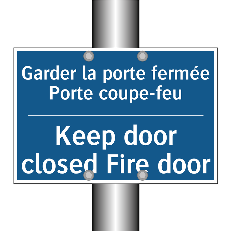 Garder la porte fermée Porte coupe-feu /.../ - Keep door closed Fire door