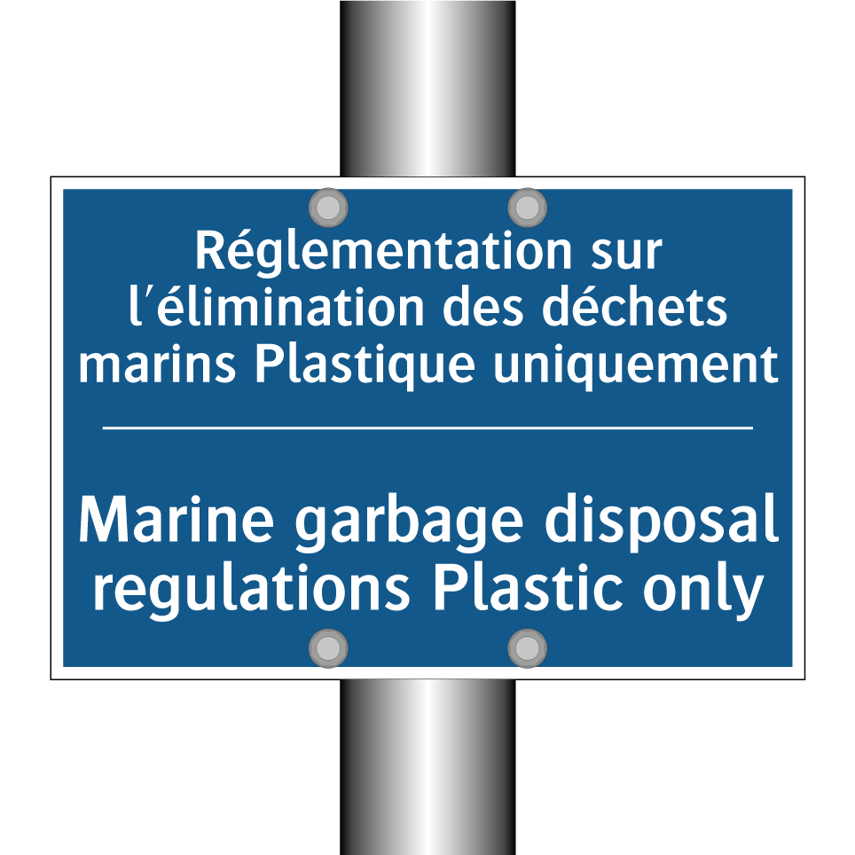 Réglementation sur l'élimination  /.../ - Marine garbage disposal regulations  /.../
