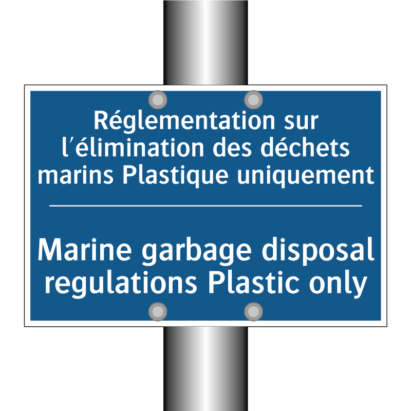 Réglementation sur l'élimination  /.../ - Marine garbage disposal regulations  /.../