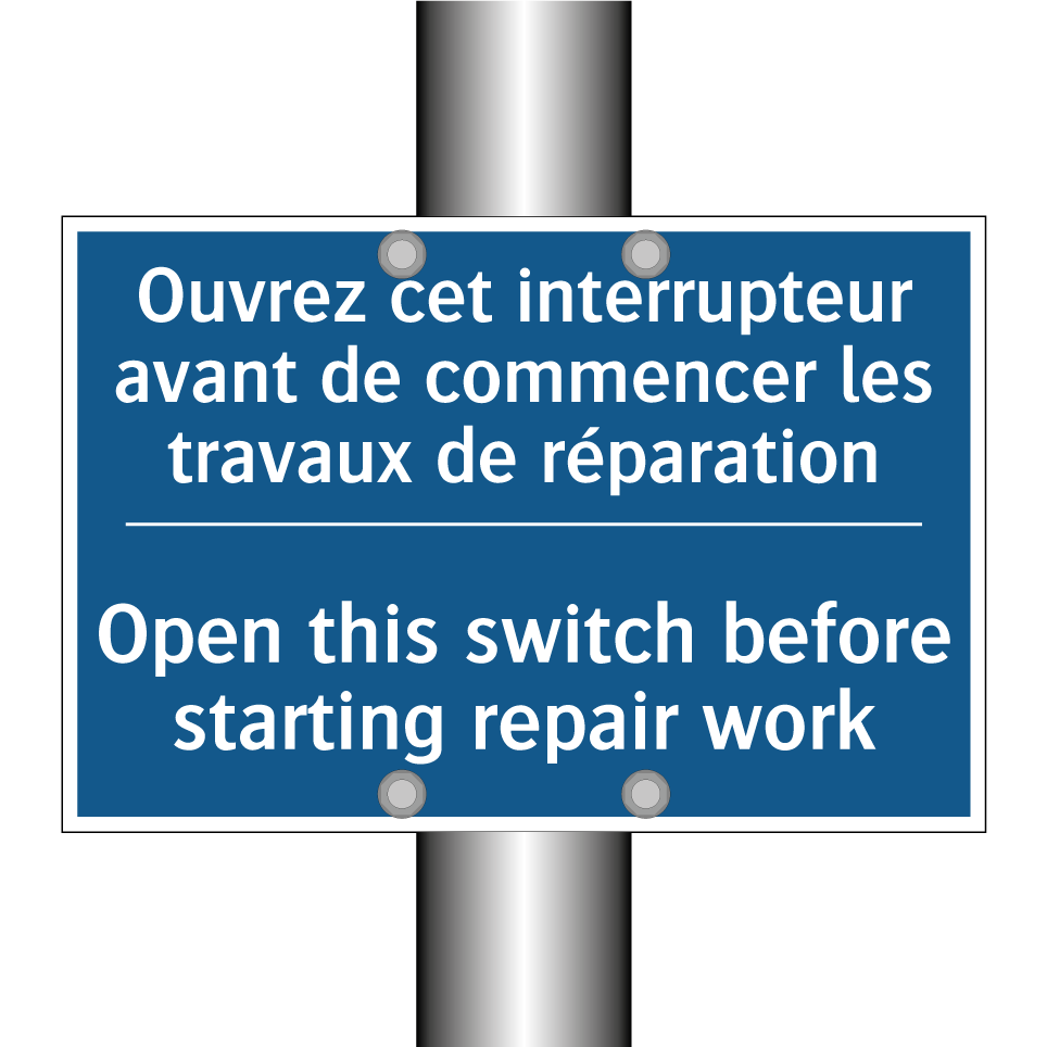 Ouvrez cet interrupteur avant  /.../ - Open this switch before starting  /.../
