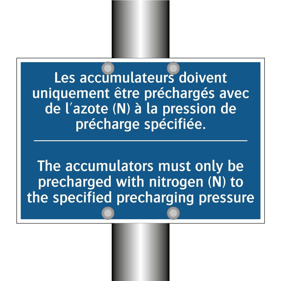 Les accumulateurs doivent uniquement  /.../ - The accumulators must only be  /.../