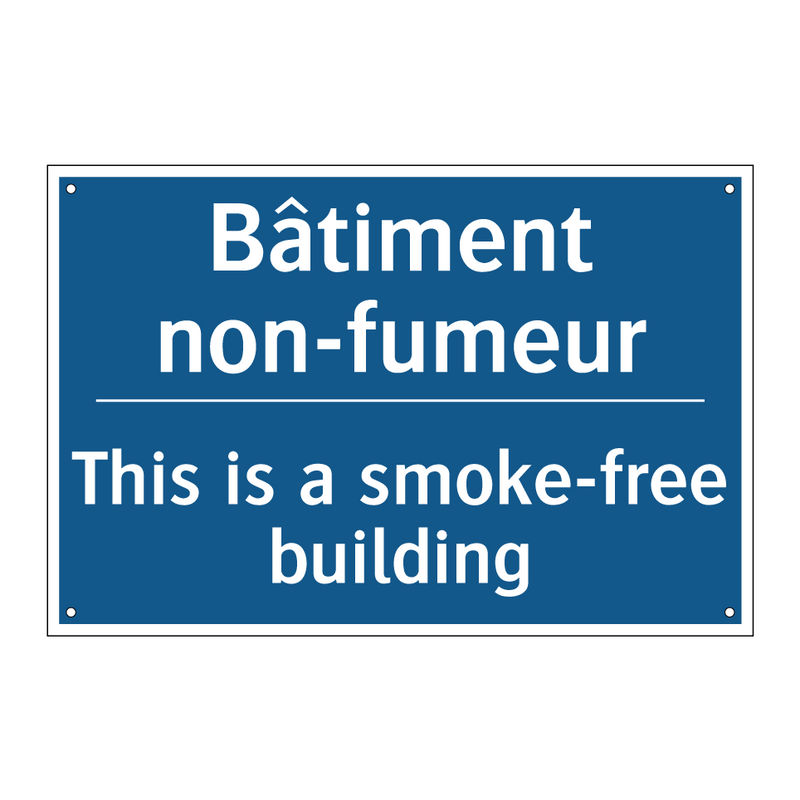Bâtiment non-fumeur - This is a smoke-free building