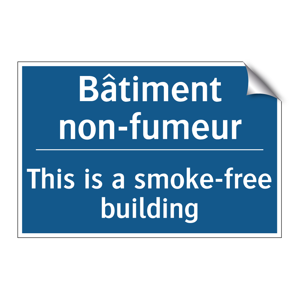 Bâtiment non-fumeur - This is a smoke-free building