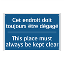 Cet endroit doit toujours être  /.../ - This place must always be kept  /.../