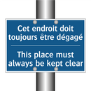 Cet endroit doit toujours être  /.../ - This place must always be kept  /.../