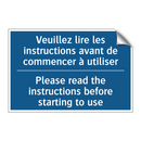 Veuillez lire les instructions  /.../ - Please read the instructions before  /.../